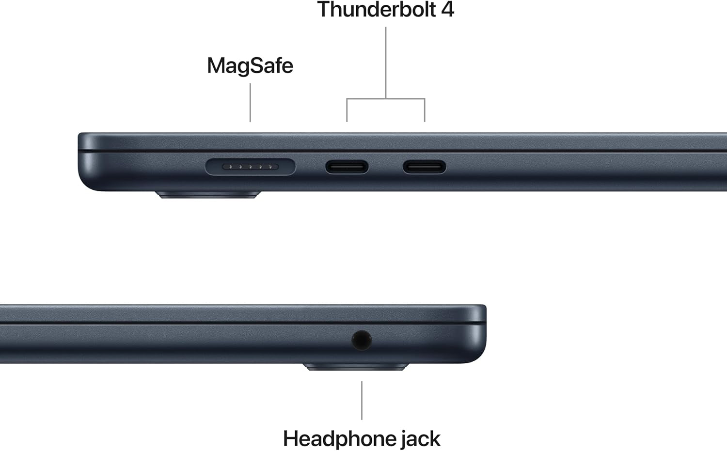2025 Macbook Air 15-Inch Laptop with M4 Chip: Built for  Intelligence, 15.3-Inch Liquid Retina Display, 16GB Unified Memory, 256GB SSD Storage, 12MP Center Stage Camera, Touch ID; Midnight