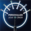 Pro 3 Electric Toothbrushes Adults, 1 Toothbrush Head & Travel Case, 3 Modes with Teeth Whitening, 2 Pin UK Plug, Black