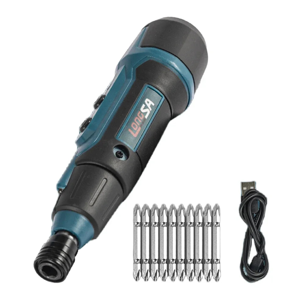 3.6V Cordless Electric Screwdriver Rechargeable 1500Mah Lithium Battery Mini Drill Power Tools Set Household Maintenance Repair