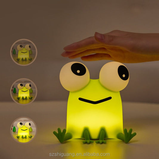 Best Quality Warm White Mini Silicone Animal LED Night Light Touch Control Sleep Gift with USB Power Supply for Baby Room by Sertex