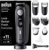 Beard Trimmer Series 9 BT9441, Beard Trimmer Men Rechargeable, Trimmer with Barber Tools and 180-Min Runtime, Hair and Beard Trimmers for Men, Black