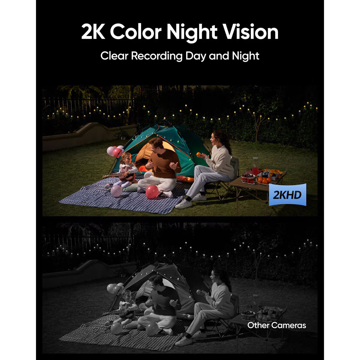 Solar Wall Light Cam S120 2 Pack - No Monthly Fees