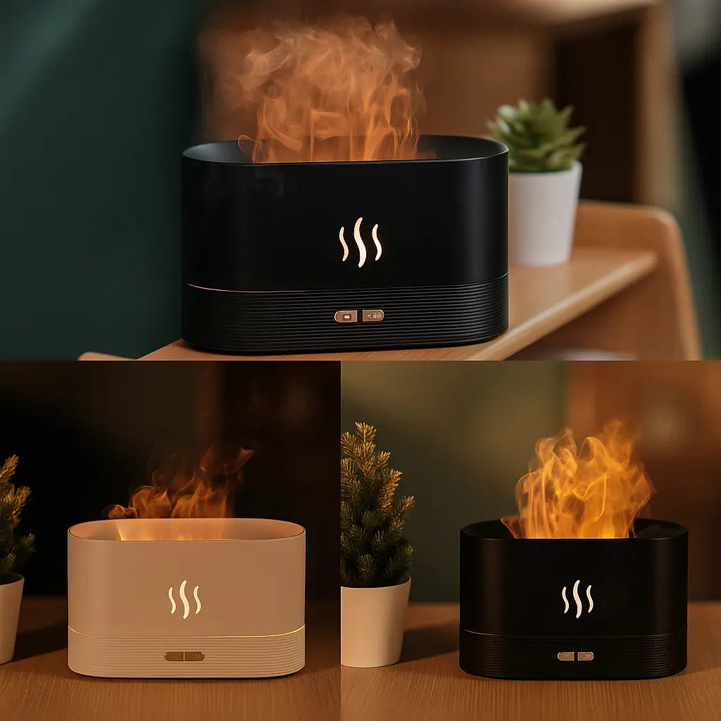 Flame Mist Humidifier & Aroma Diffuser Gadgystox